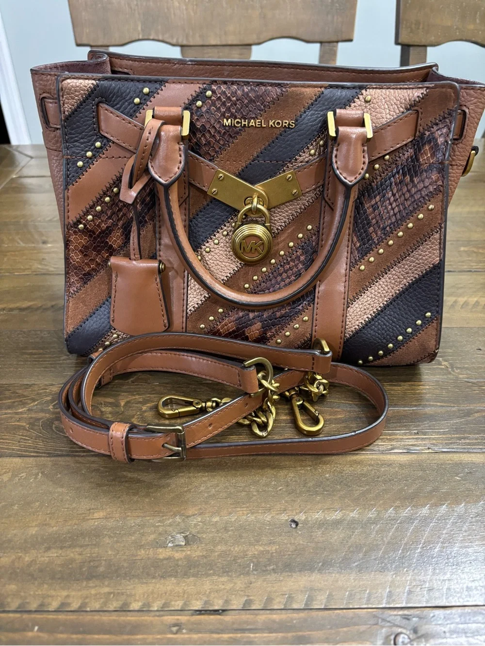 Michael Kors Hamilton Nouveau Satchel - Picture 6 of 14